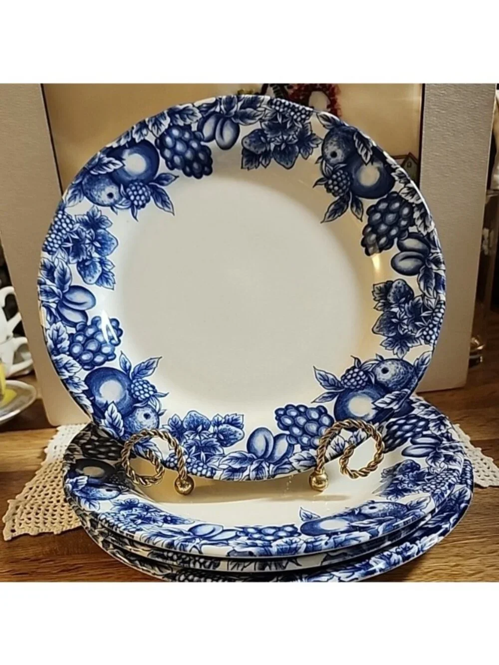 Libbey Tableware Eden Fruit & Berries Blue 9.25
